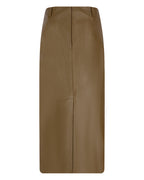 Leather Pencil Skirt with Pockets