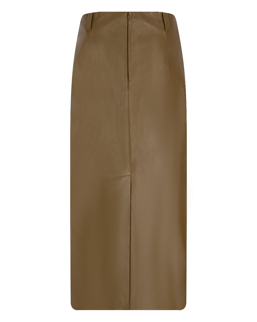 Leather Pencil Skirt with Pockets