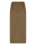 Leather Pencil Skirt with Pockets