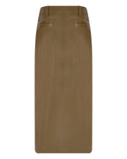 Leather Pencil Skirt with Pockets