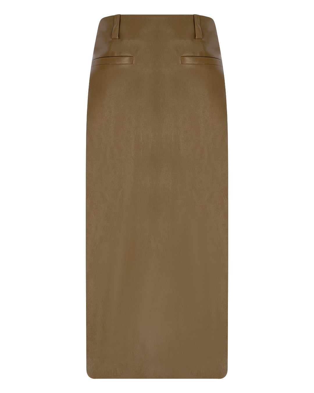 Leather Pencil Skirt with Pockets