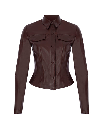 Zeynep Arçay Resort 2026 - Leather Shirt