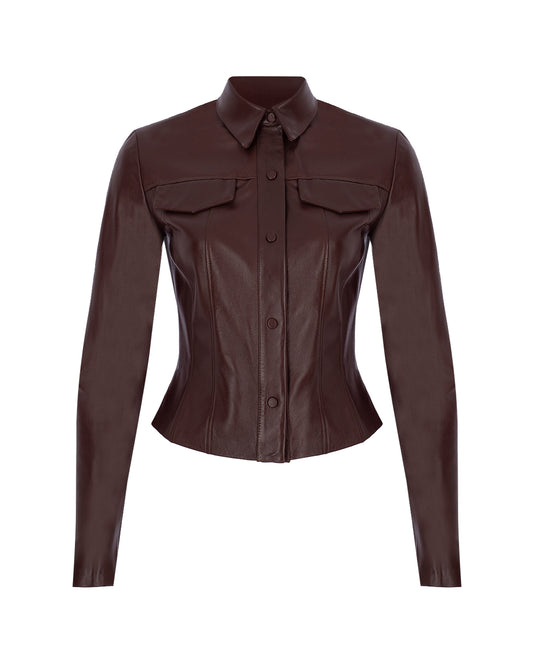 Zeynep Arçay Resort 2026 - Leather Shirt