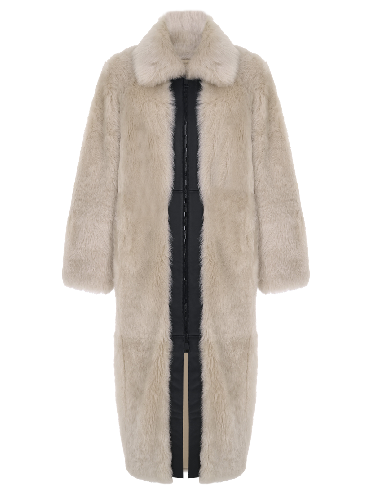 Long Shearling Bomber