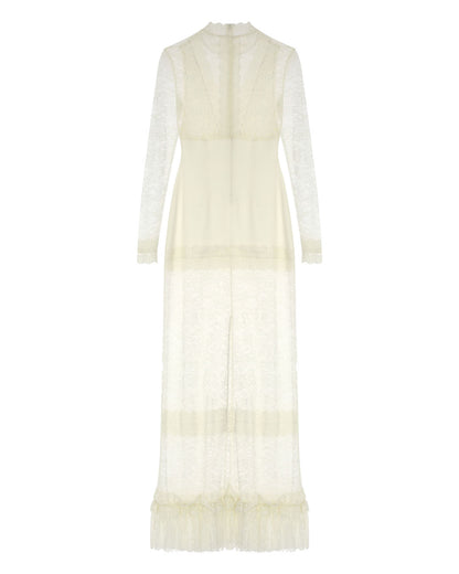 Long Sleeve Maxi Lace Gown