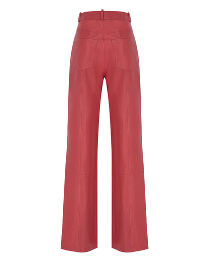 Loose Leather Pants