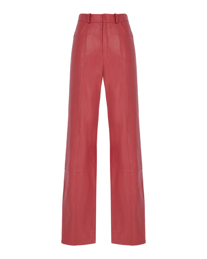 Loose Leather Pants