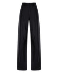 Loose Snakeprint Leather Pants
