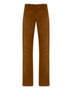 Low Waisted Suede Pants