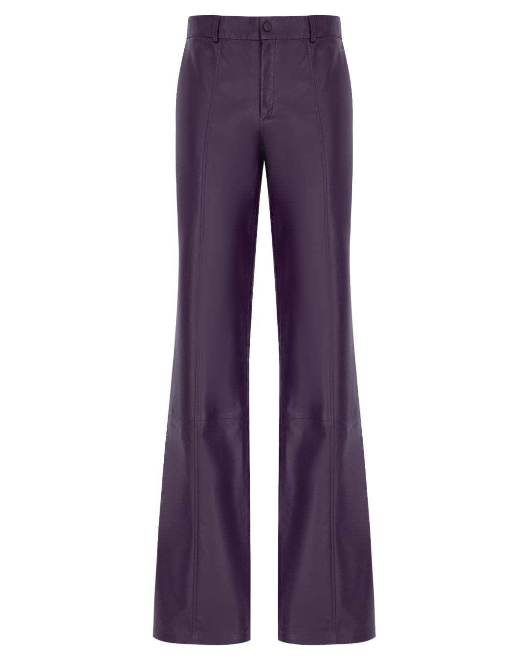 Lowwaisted Loose Leather Pants