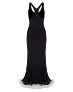 Maxi Knit Ostrich Dress 