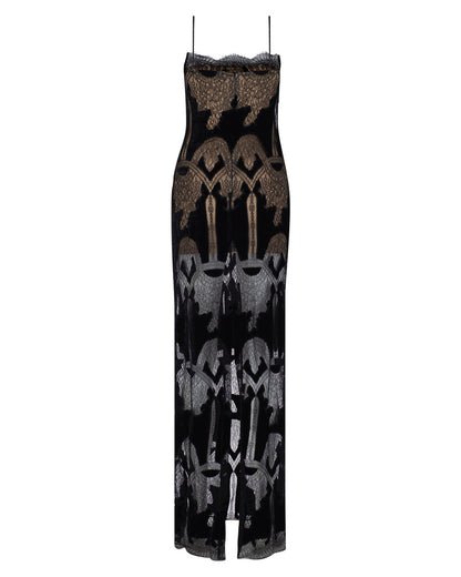 Maxi Velvet Lace Gown