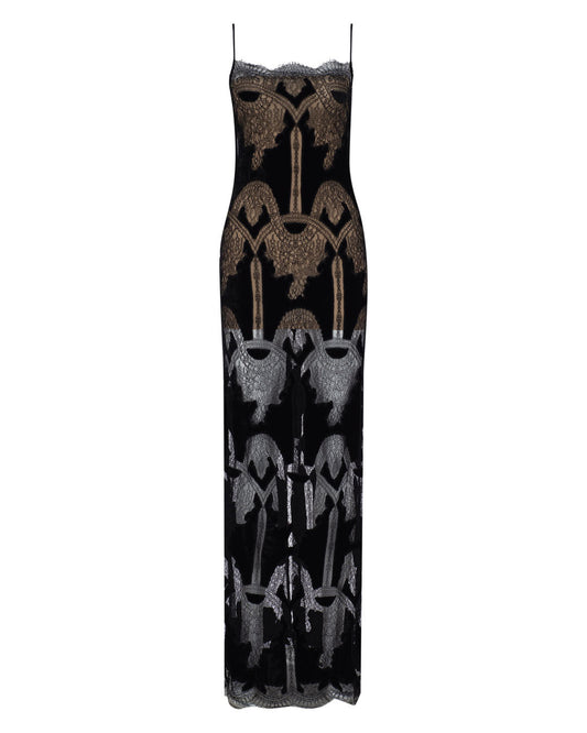 Maxi Velvet Lace Gown