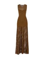 Mesh Knit Maxi Dress