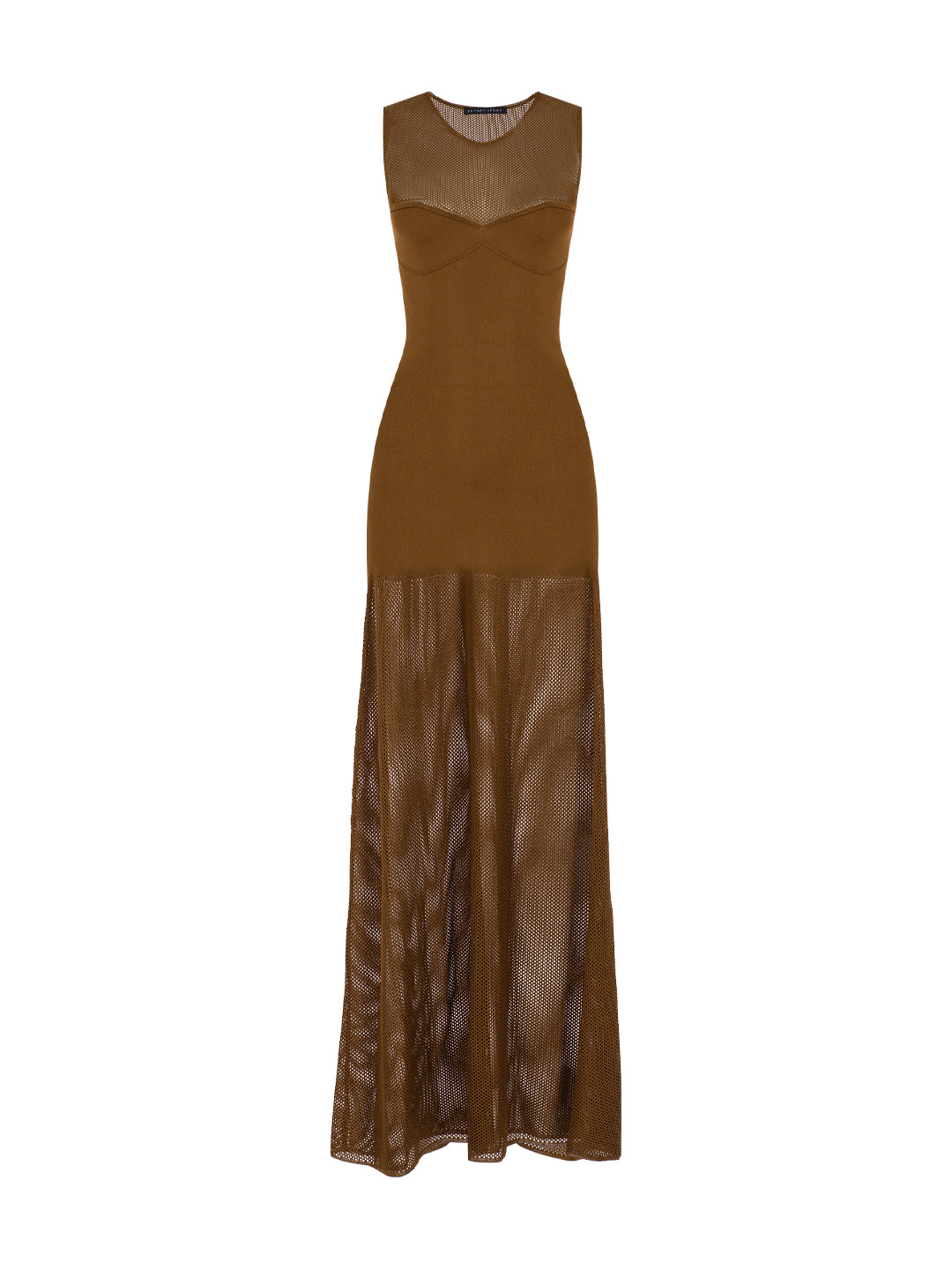 Mesh Knit Maxi Dress