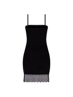 Mini Knit Lace Dress