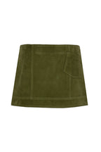 Mini Suede Skirt with Slit LOOK 02 - Camille Charrière x Zeynep Arçay Collection