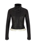 Zeynep Arçay Resort 2026 - Mini Leather Biker with Lace