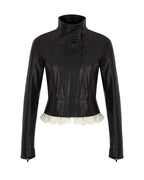 Zeynep Arçay Resort 2026 - Mini Leather Biker with Lace