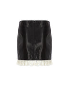 Zeynep Arçay Resort 2026 - Mini Leather Lace Skirt