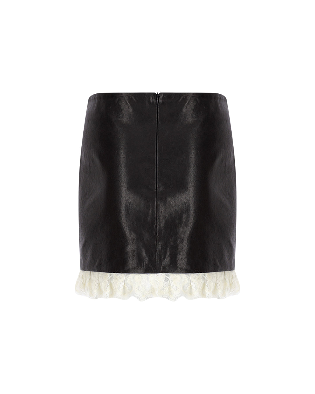 Zeynep Arçay Resort 2026 - Mini Leather Lace Skirt