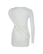 OneShoulder Mini Jersey Dress