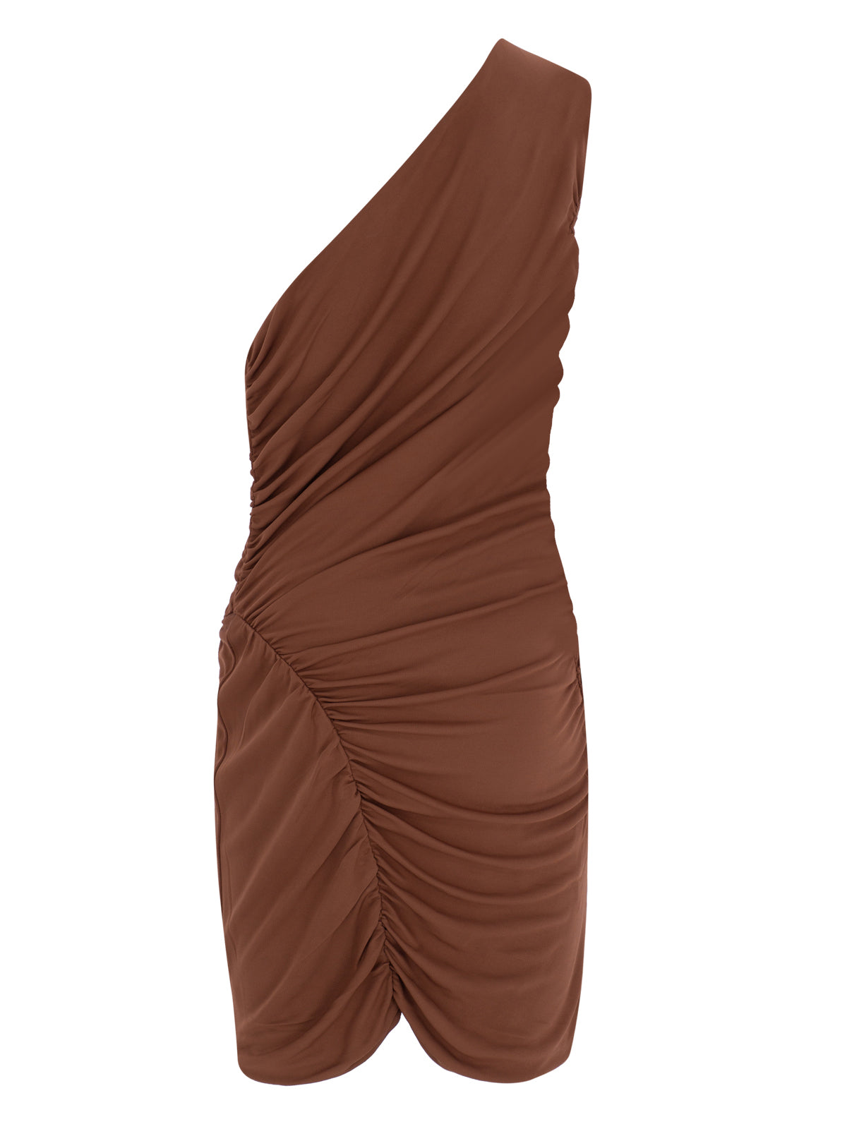 OneShoulder Mini Jersey Dress