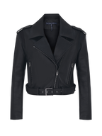 Oversize Mini Leather Biker