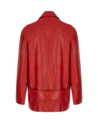 Zeynep Arçay Resort 2026 - Oversized Leather Jacket