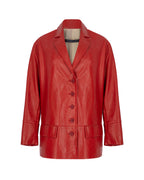 Zeynep Arçay Resort 2026 - Oversized Leather Jacket