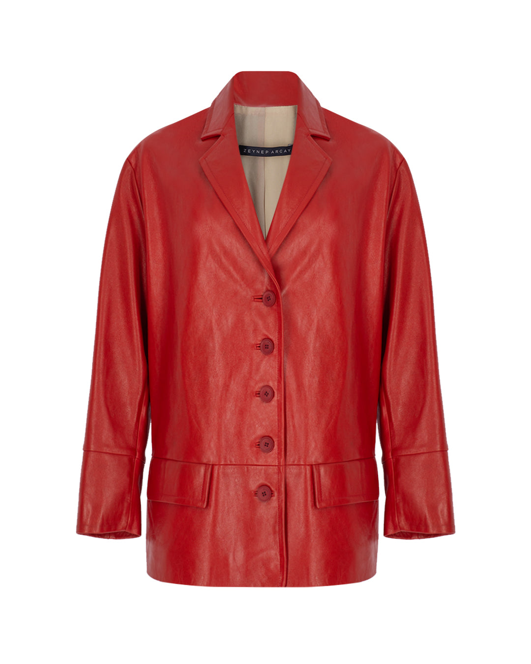 Zeynep Arçay Resort 2026 - Oversized Leather Jacket