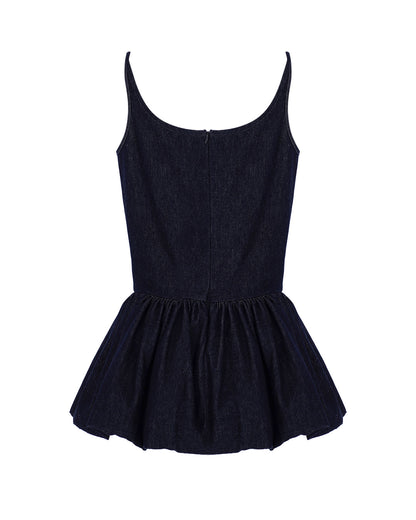 Peplum Denim Top