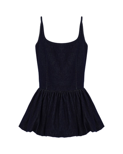 Peplum Denim Top