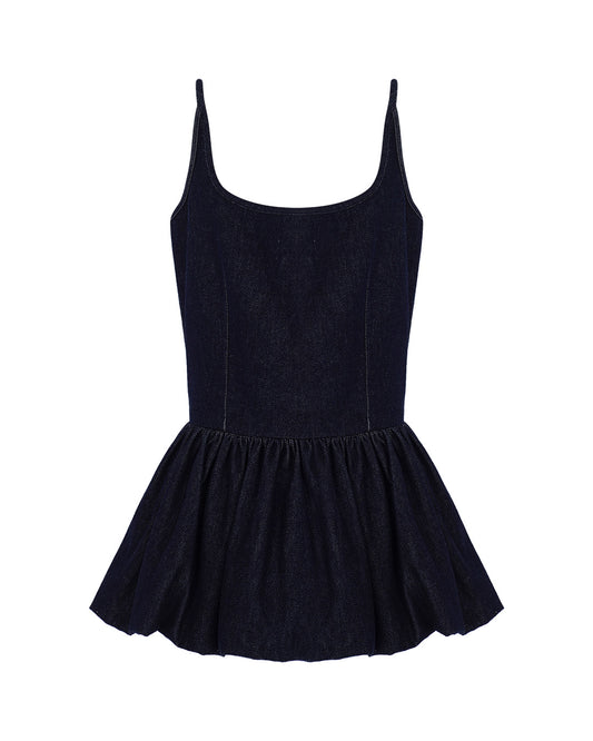Peplum Denim Top