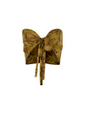 Python Silk Bow Bustier