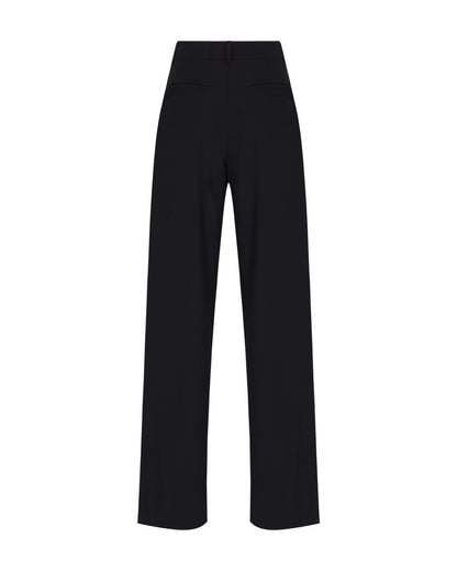 Pleated Technical Wool Pants