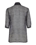PolkaDot Bow Silk Shirt