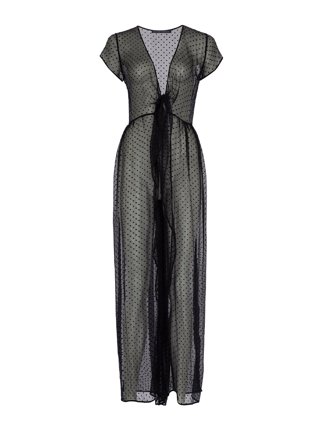 Polkadot Silk Chiffon Jumpsuit