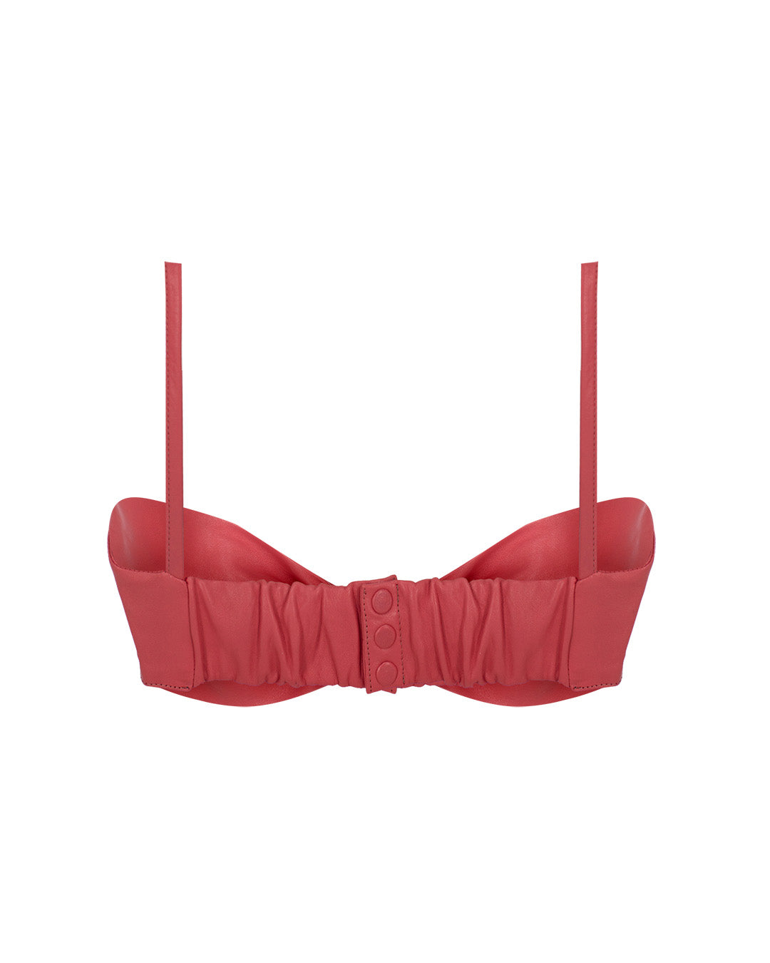 Ribbon Leather Bustier