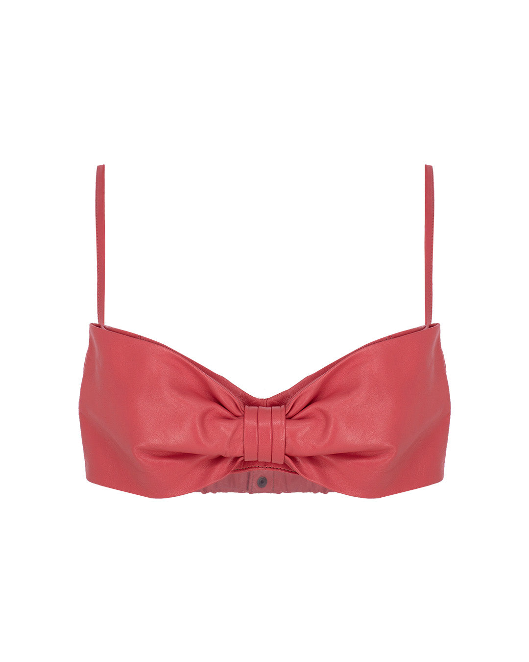 Ribbon Leather Bustier