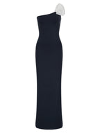 Ribbon Scuba Maxi Dress