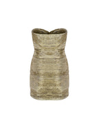Ruched Mini Chiffon Dress