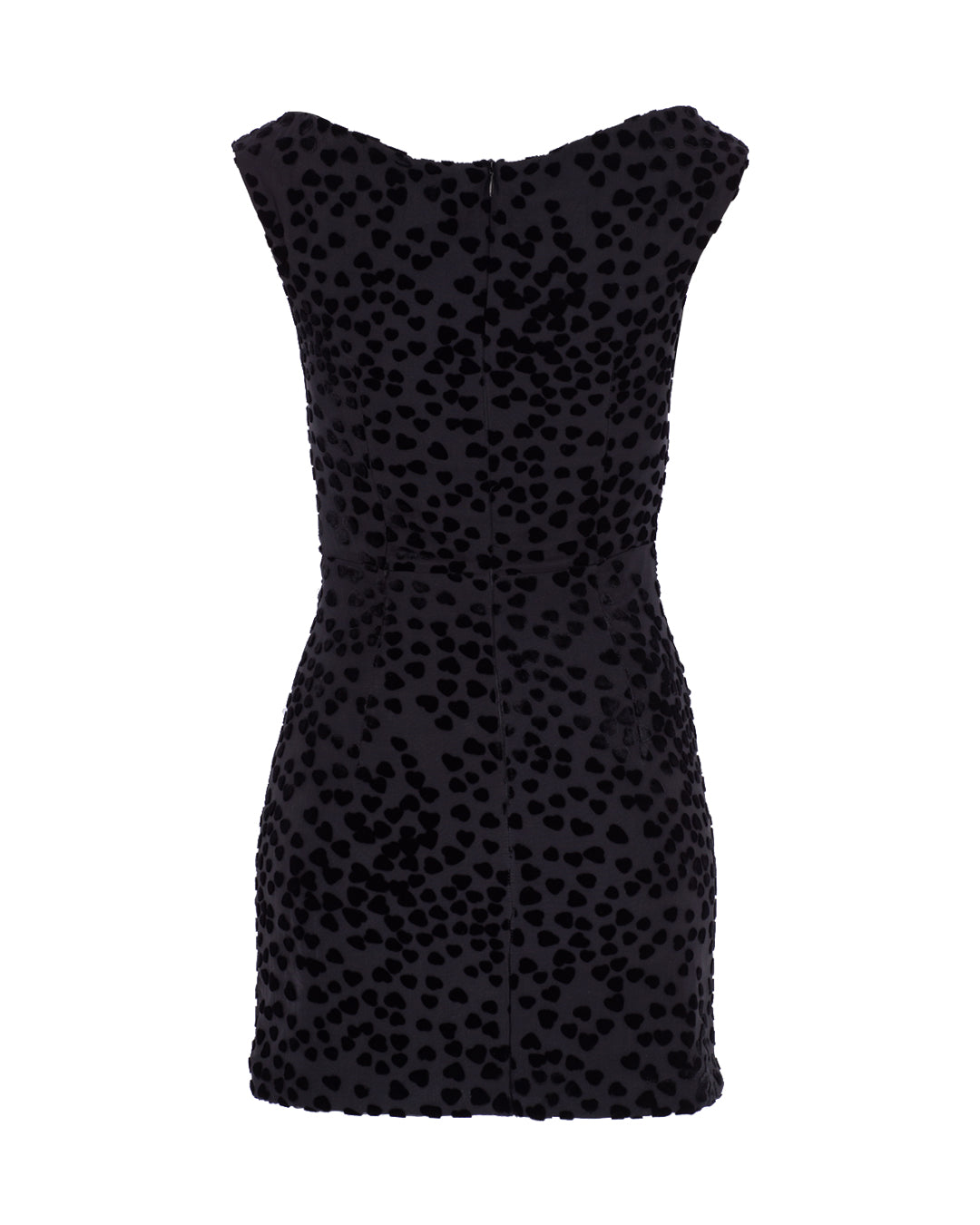 Ruched Silk Heart Dress