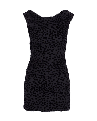 Ruched Silk Heart Dress