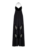 Sateen Lace Maxi Dress