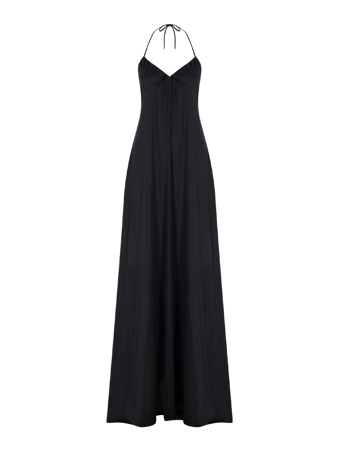 Sateen Lace Maxi Dress
