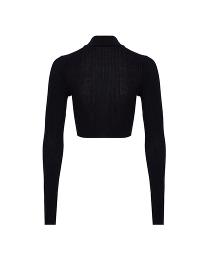 Zeynep Arçay Resort 2026 - Semi Sheer Knit Crop Top