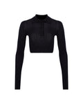 Zeynep Arçay Resort 2026 - Semi Sheer Knit Crop Top