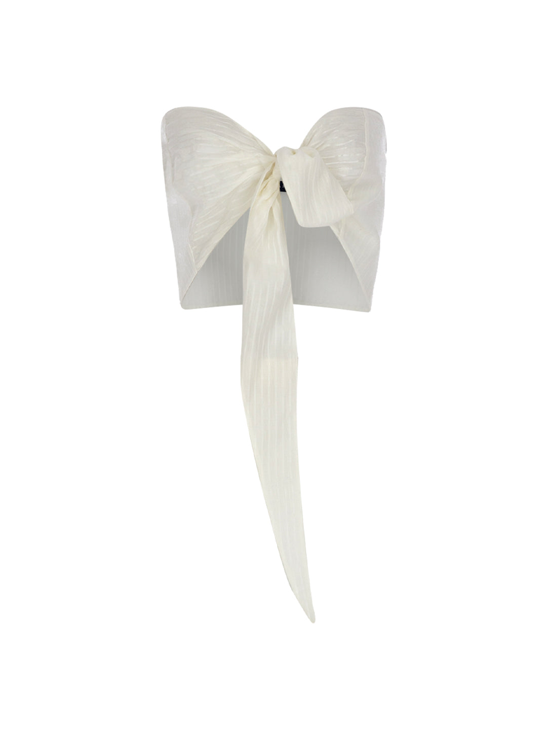 Silk Cotton Bow Bustier
