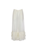 Silk Cotton Frilled Pants